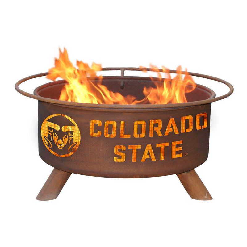 Collegiate Series Round Steel Fire Pit, Colorado