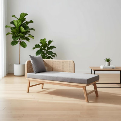 Chinese-style minimalist solid wood chaise longue