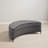 Crescent-shaped Faux Fur Storage Ottoman-770304868