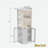 Corner Bar Cabinet With Power Outlet, Adjustable Shelves, Led Light, Glass Holders And Wine Racks