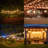 Outdoor LED String Light Set 48 Ft with 15 Clear S14 Bulbs and E26 Sockets