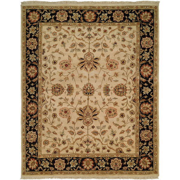 Wildon Home® Handmade Hand-Knotted Wool Beige/Brown Rug | Wayfair Handmade Hand-Knotted Wool Beige/Brown Rug