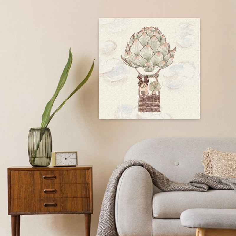 Art contemporain Dreamy Whimsical Contemporary Art, H 24 po x l 24 po