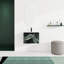 Meuble-lavabo mural 24 po. Armoire noire en contreplaqué avec porte à fermeture en douceur qui fonctionne sans effort. Lavabo en céramique pour un meuble-lavabo moderne. Fonctionne parfaitement