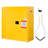 Flammable Cabinet, 43.0 x 18.1 x 46.4 Inch, 29 Gallon Flammable Storage Cabinet with Adjustable Shelf, Cold-Rolled and Galvanized Steel Fire Cabinets, for Commercial Industrial Home Use, Yellow