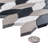 Channing 1-in. x 2.5-in. Elongated Hex Marble Look Polished Natural Stone Wall & Floor Mosaic Tile-50210664