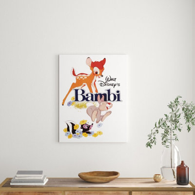 Bambi - White Vintage Advertisement on Canvas