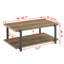 Table basse industrielle avec rangement Hulstein-1754883863