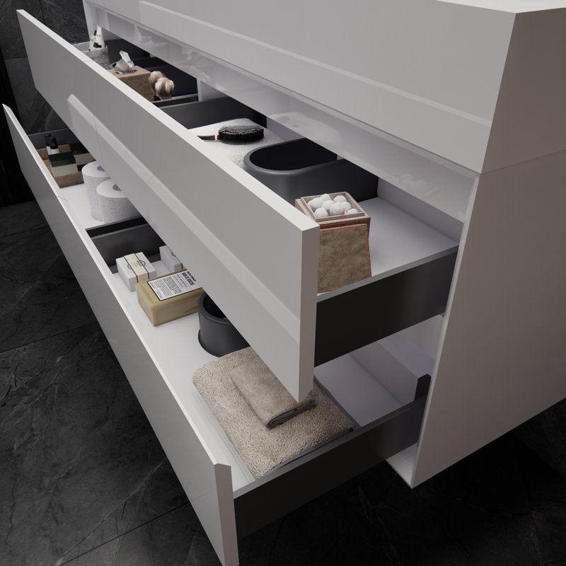 Ensemble de meuble-lavabo simple 59 po Albizu, Blanc