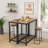 Small Console Table Sofa Table With Mesh Shelves, 2 Tier Entryway Table Foyer Table For Entryway, Front Hall, Hallway, Sofa, Couch, Living Room, Bar, Kitchen, 32 Inch, Rustic Brown
