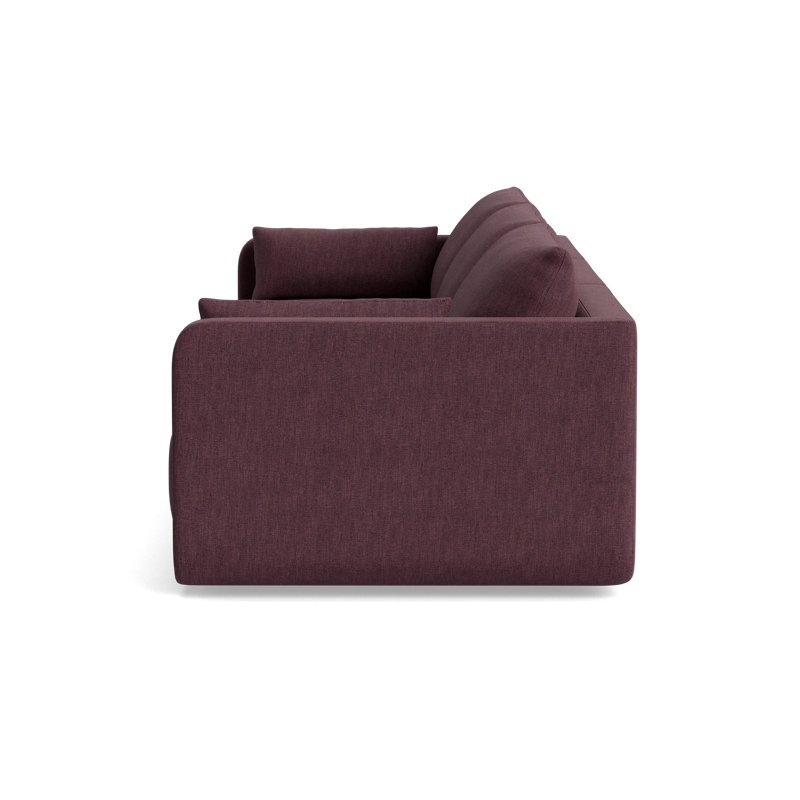 Eva Modular Sofa, Performance Weave - Aubergine