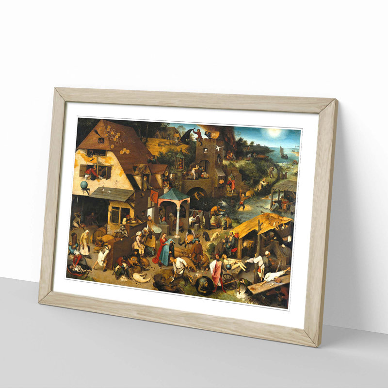 Pieter Bruegel The Elder - Single Picture Frame Painting, Oak