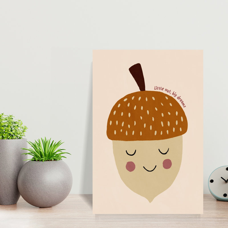 «Littlenut Peaceful Whimsical Abstract Autumn Forest», reproduction d'art mural, H 18 po x l 12 po