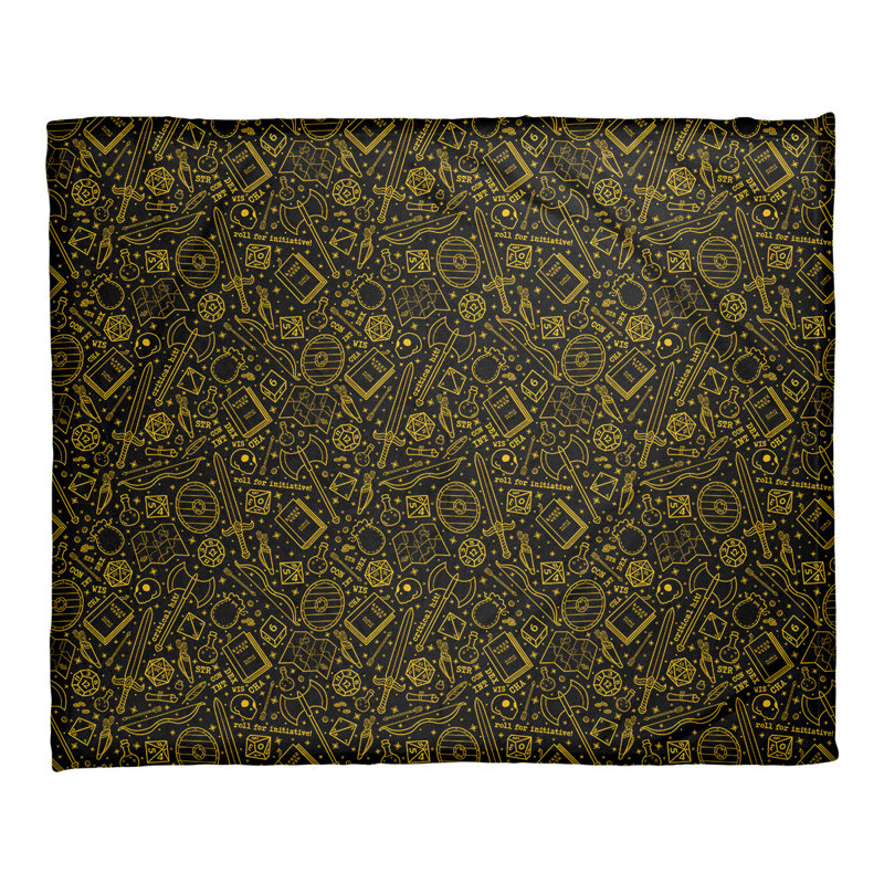 Couverture Katelyn Elizabeth RPG, l 52,5 po x L 62,5 po, Jaune / Noir