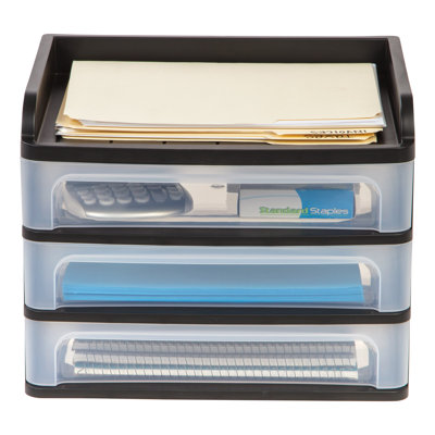 IRIS Plastic Stackable Desk Organizer