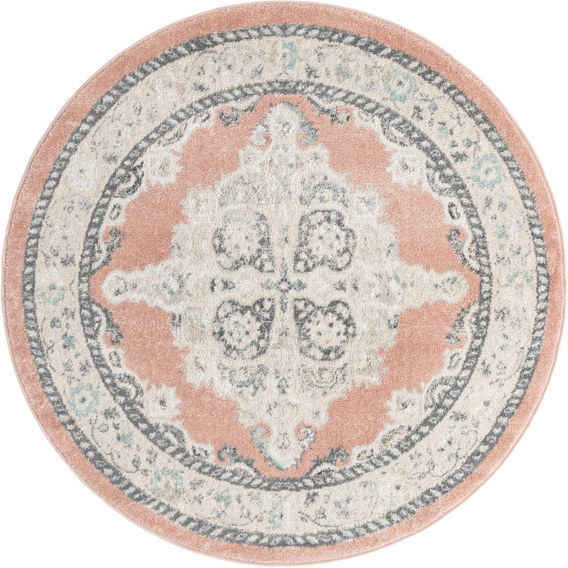 Troayurgh Oriental Indoor Rug, Round 5'