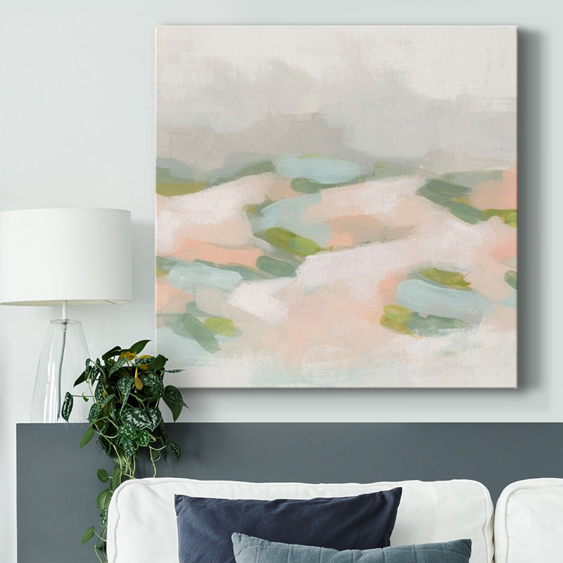 Toile tendue Blush Fields II-Gallery, H 8 po x l 8 po x P 1,5 po