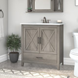 Edion 32'' Single Bathroom Vanity with Ceramic Top