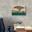 Toile épique Graffiti «Zebra Run» par Alonzo Saunders, 26 po x 18 po-1344766062