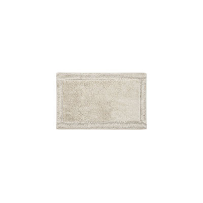 100% Cotton Tufted 3000 GSM Reversible Bath Rug Natural