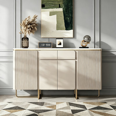 Buffet grande capacité minimaliste de style nordique