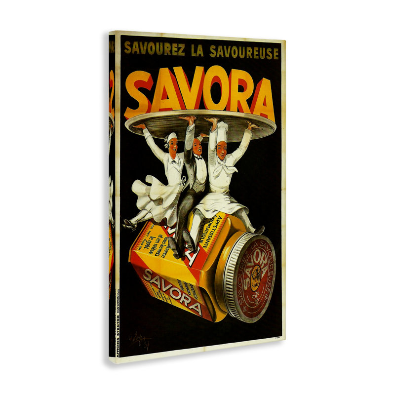Publicité sur toile Savora Kitchen, conception par Marcus Jules, H 24 po x l 16 po