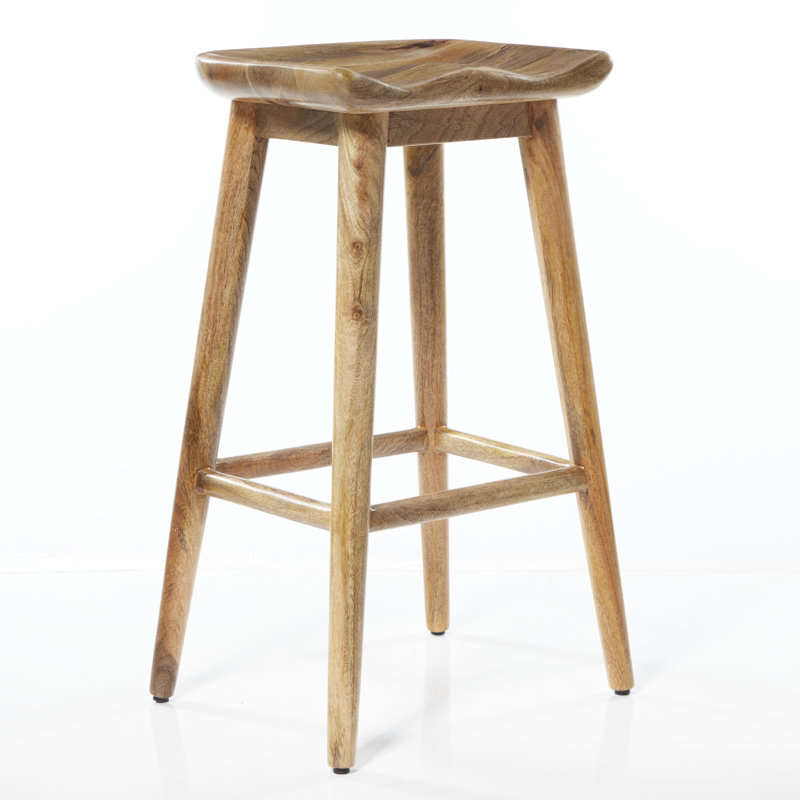 Tabouret de bar en bois massif