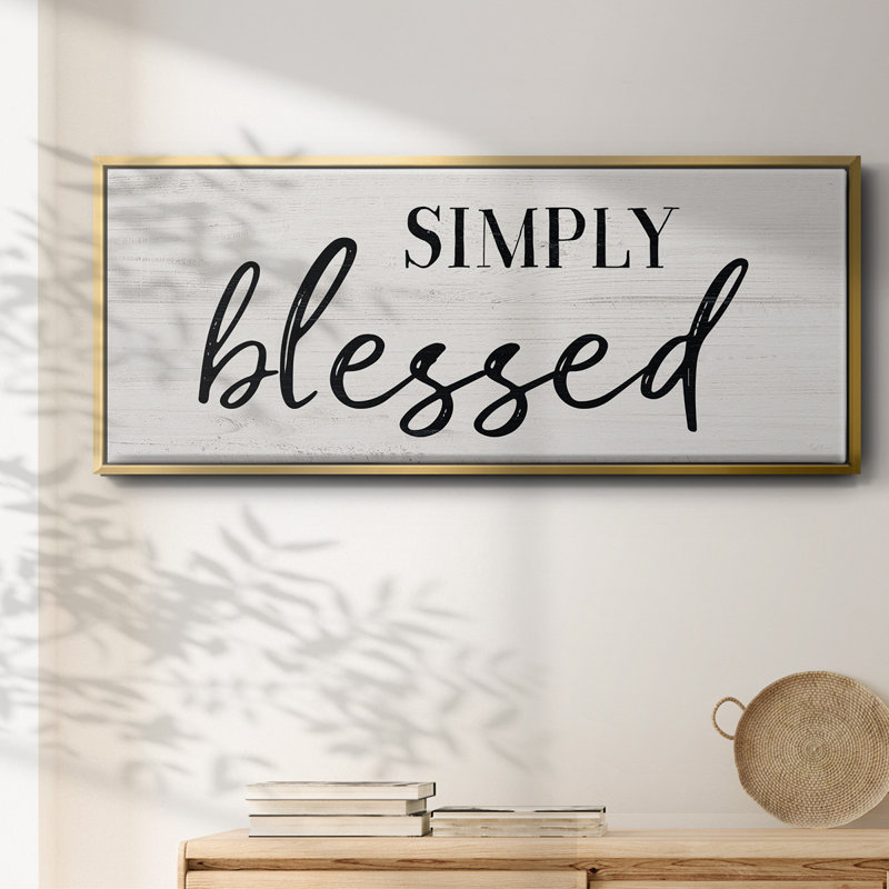 Simply- Framed Canvas