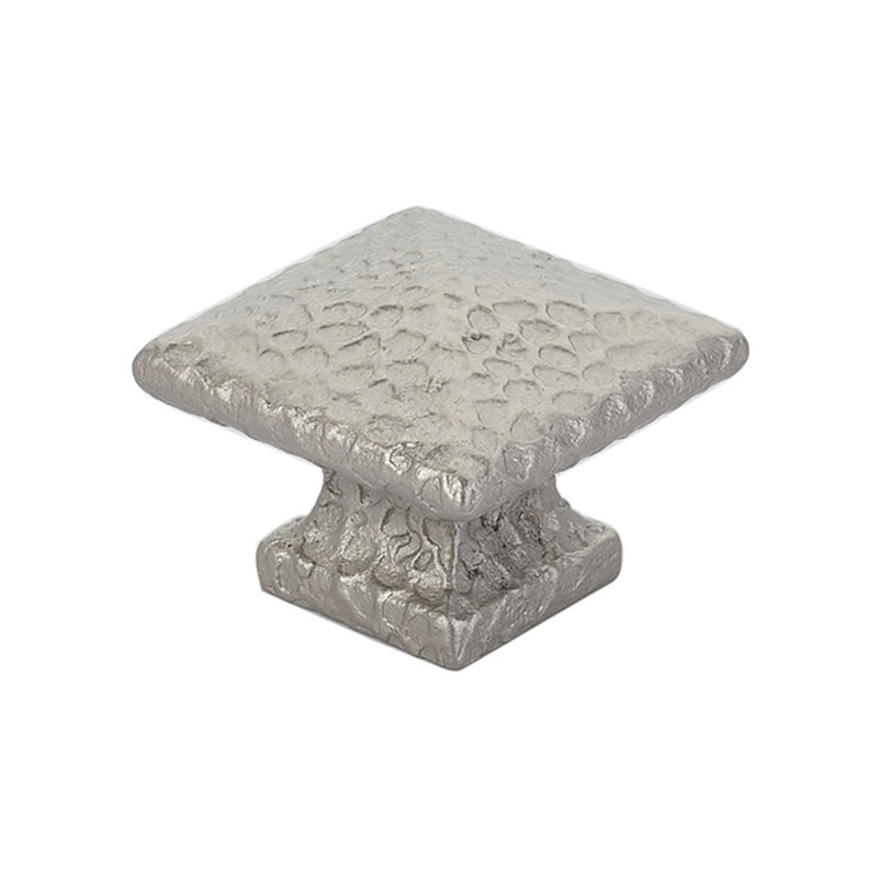 Poignée d'armoire carrée Emtek, Nickel satiné, H 1,25 po x l 1,25 po x P 1 po