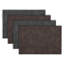 Ensemble de 4 napperons de table de salle à manger résistants à la chaleur de 12 po x 18 po pour 4 ensembles de cuisine et de salle à manger de style campagnard, bohème et moderne Facile à nettoyer, durable et élégant