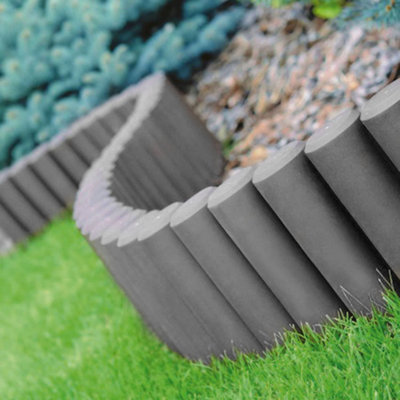 Faine Brown Plastic End Post for Lawn Edging