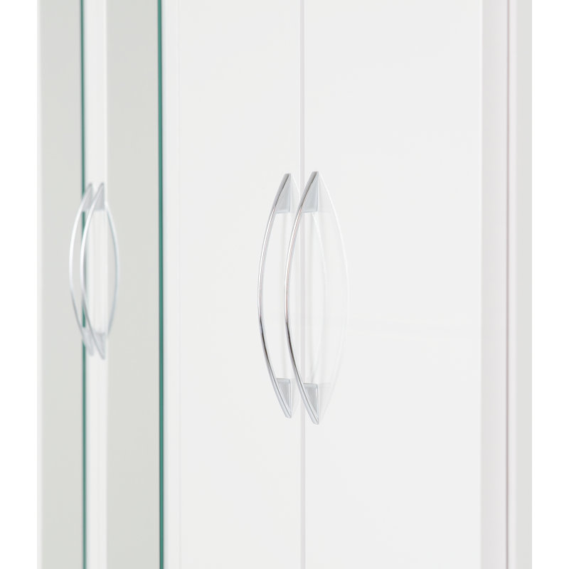 Cascio 6 Door Wardrobe, White Gloss