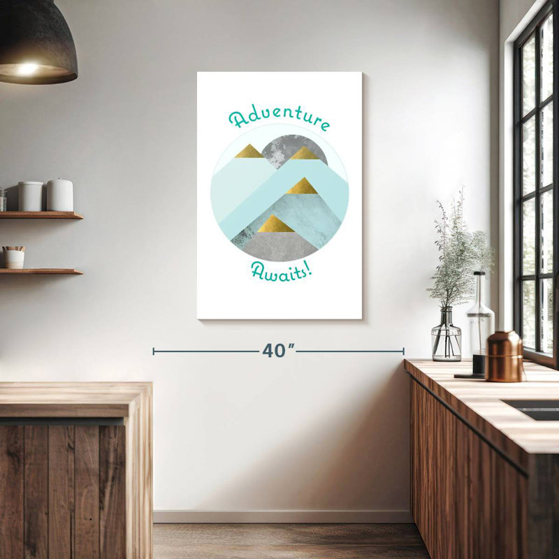 Ashelle Adventure Awaits, 39" H x 26" W