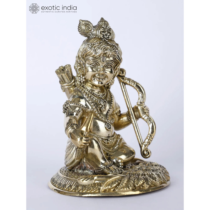 Petite statue en laiton Ram Lalla