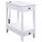 White Living Room Table With , 2 Drawers & Open Compartment For Organization Enabled Accent Organized Storage Solution