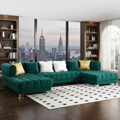 Canapé modulaire en velours Premium