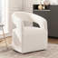 Fauteuil moderne rembourré avec dossier ouvert Hector