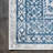 Boho Cottage Medallion Blue/White Rug-1386554857