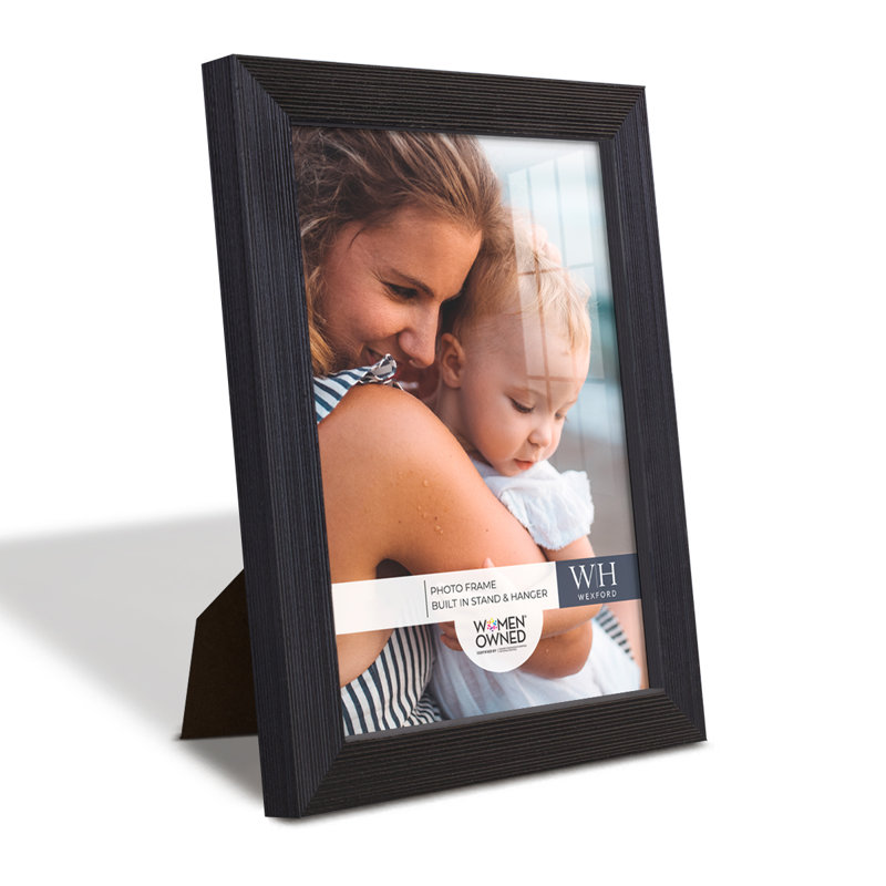 Black Wood Picture Frame - Set of 8, 6" x 8"