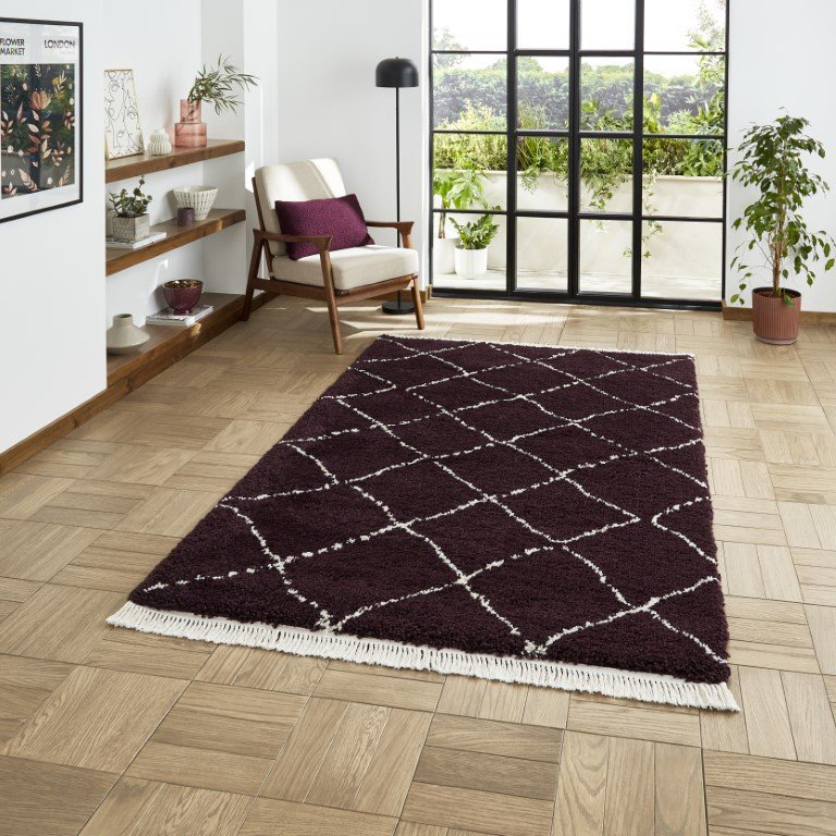 Archuleta area rug Machine Woven Purple, Rectangle 200 x 290cm