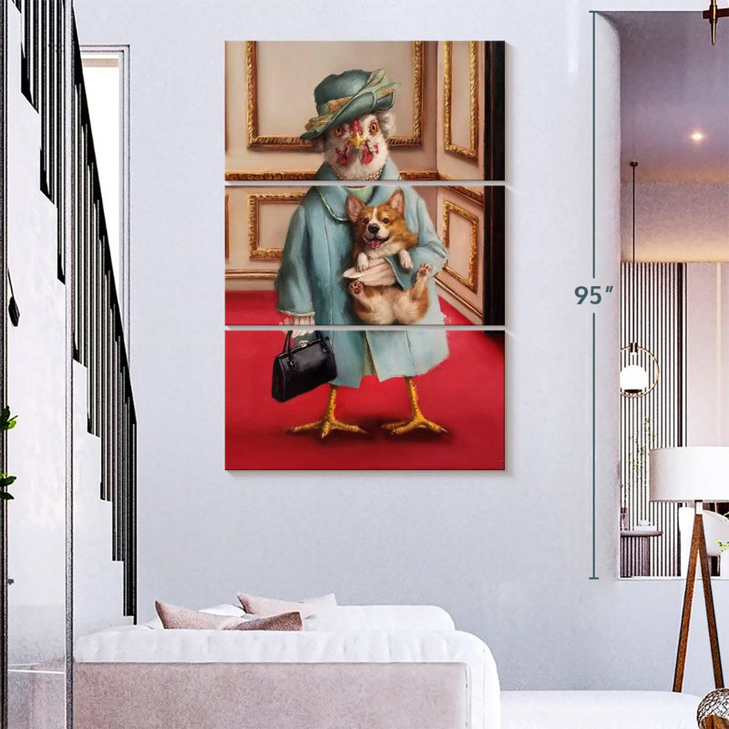 Ketti Her Majesty Chicken, 74" H x 48" W