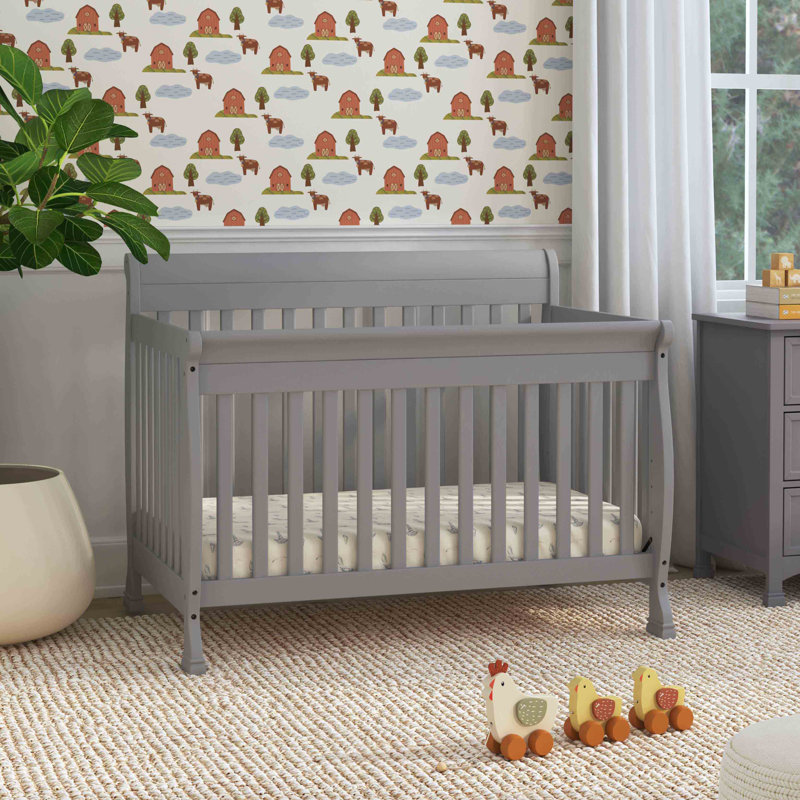 Kalani 4-in-1 Convertible Crib, Gray
