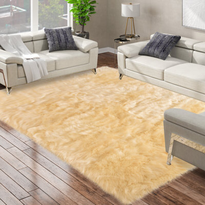 Chastyn Faux Sheepskin Indoor Rug
