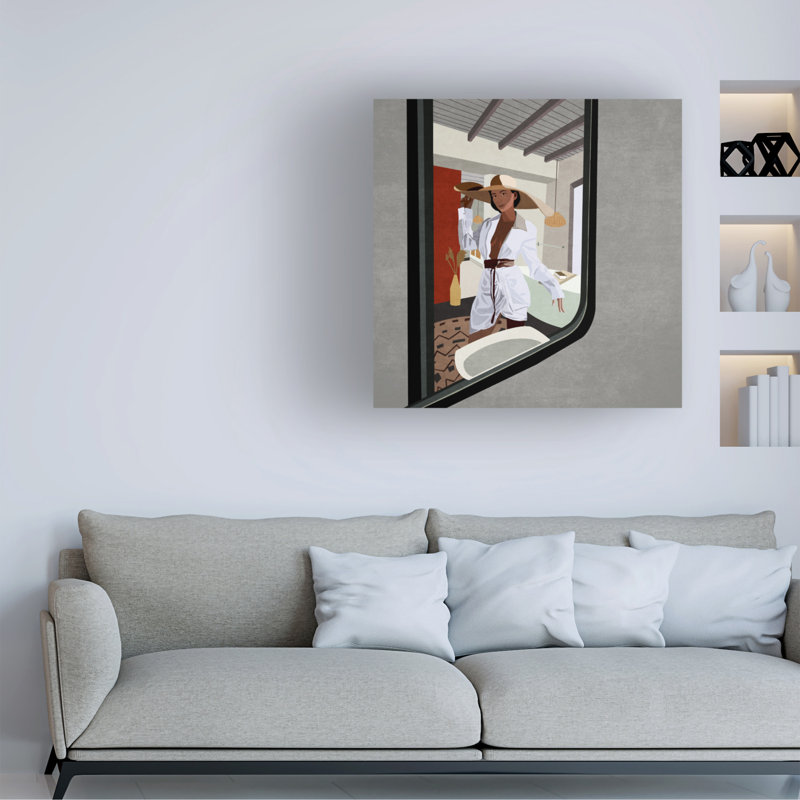 Bolog Emel Tunaboylu  Pencerekadini Canvas Art, 14" H x 14" W
