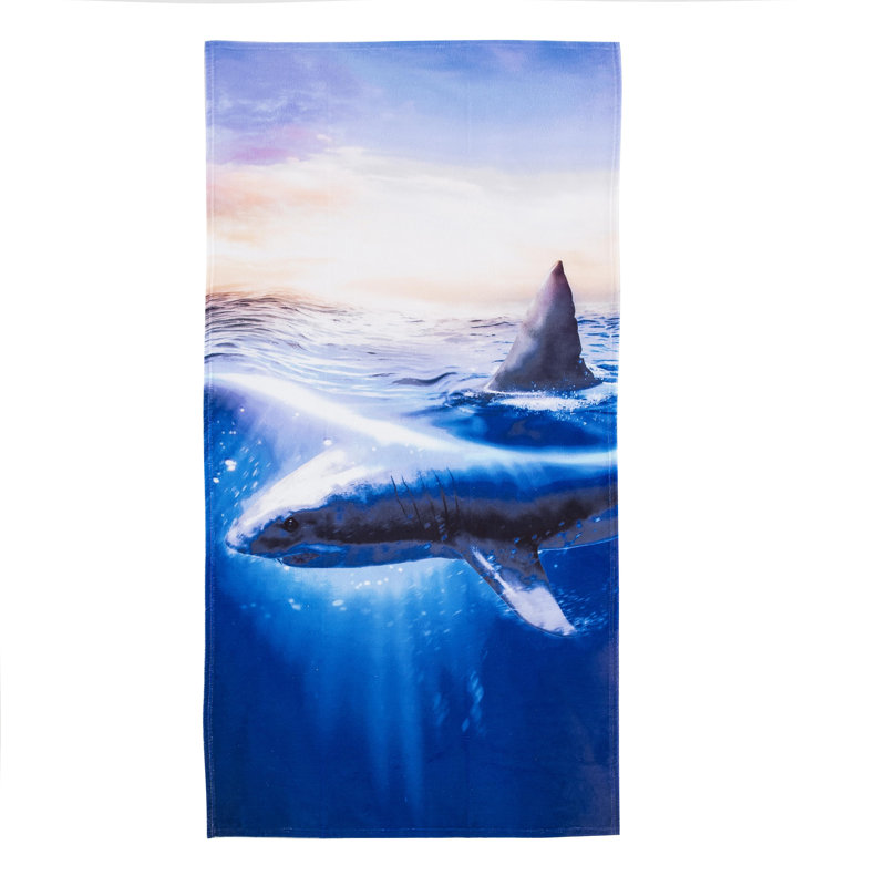 Great White Beach Towel, 30 x 60 inches