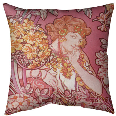 Coussin de sol Alfonsus Mucha