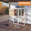 Catio d'extérieur en bois résistant aux intempéries pour plusieurs chats avec boîte de repos et plateforme-933684318