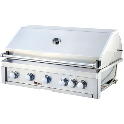 Heat by Cambridge 5-Burner Built-In Convertible Gas Grill -  HTGR40-5-NG