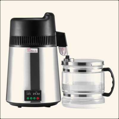 Verre en acier inoxydable de 6 L à distillateur d'eau pour comptoir 6L