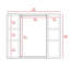 Armoire à pharmacie Draco, miroir, double porte, une tablette extérieure-513590057